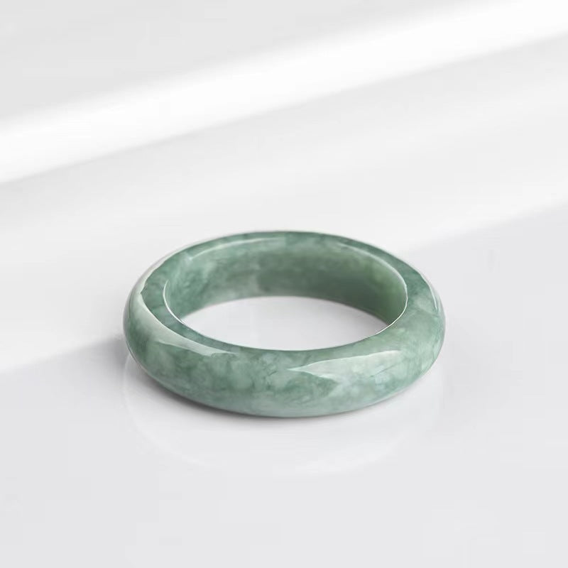Natural Burmese Jadeite Jade Ring Authentic Grade A