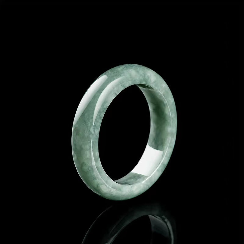 Natural Burmese Jadeite Jade Ring Authentic Grade A