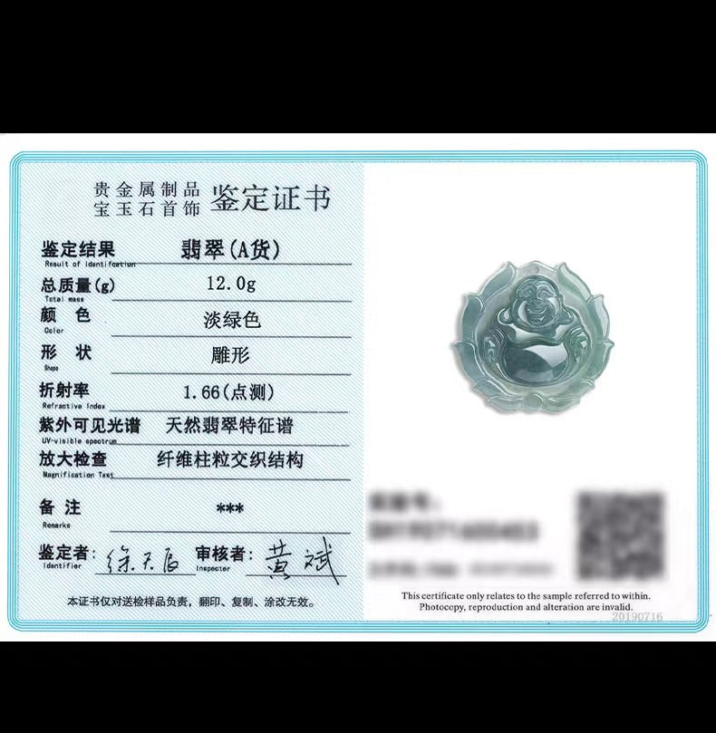 Wholesale Blue Jadeite Engraved Jade Pendant Buddha