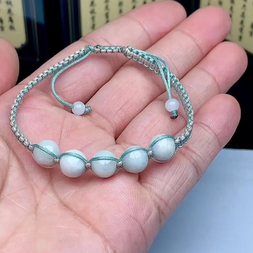 Custom jade braided bracelet Shamballa Rope bracelet String adjustable bracelet