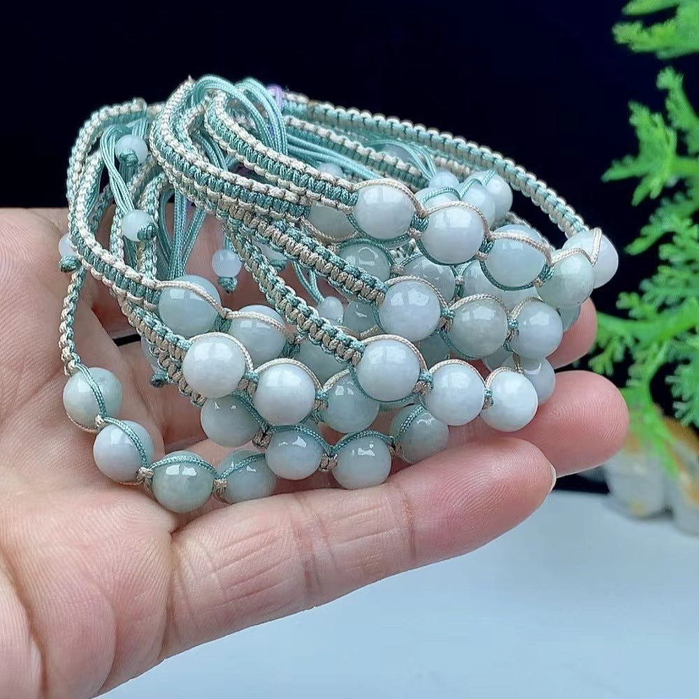 Custom jade braided bracelet Shamballa Rope bracelet String adjustable bracelet