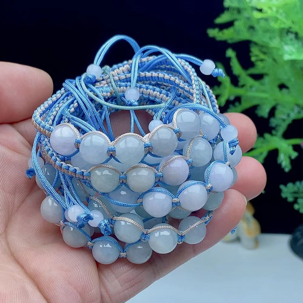 Custom jade braided bracelet Shamballa Rope bracelet String adjustable bracelet