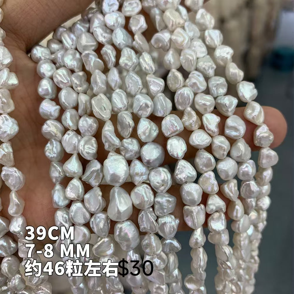 Natural freshwater pearl irregular shaped semi-finished products