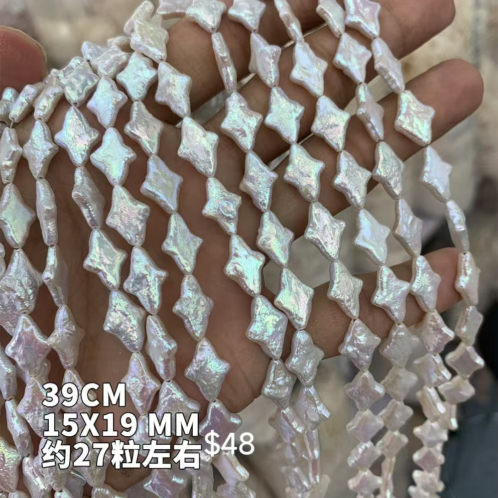 Natural freshwater pearl irregular shaped semi-finished products