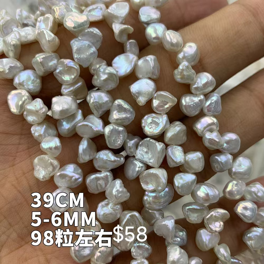 Natural freshwater pearl irregular shaped semi-finished products